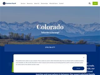 Dominion Payroll Colorado website preview
